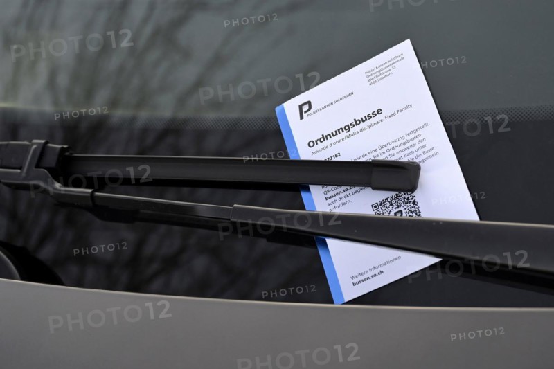 Schweibenwischer Parking fine QR Code Cantonal Police Solothurn
