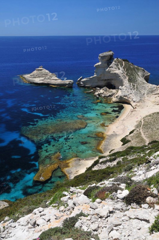 Cape Pertusato in the Bouche de Bonifacio nature park Park