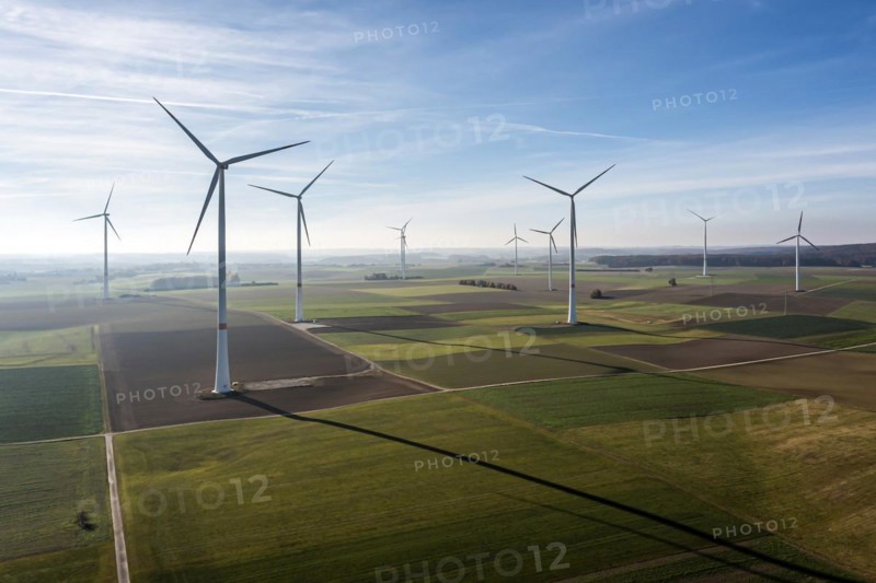 Wind farm on the Swabian Alb near Dornstadt