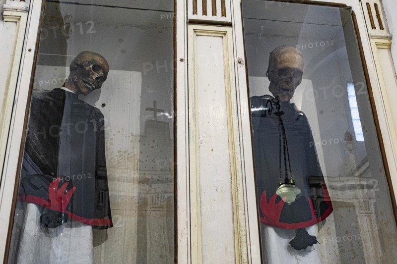 Mummified monks in the Chiesa Rettoria Santa Maria del Suffragio