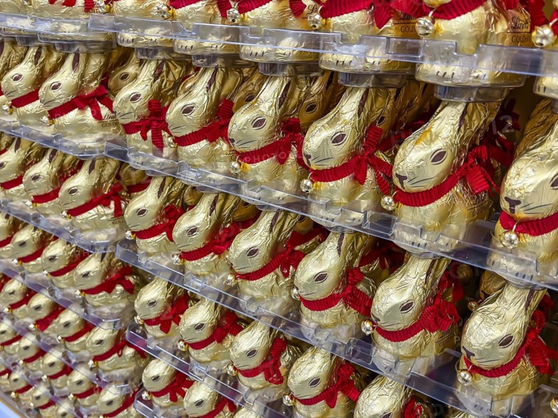 Lindt brand Easter bunnies