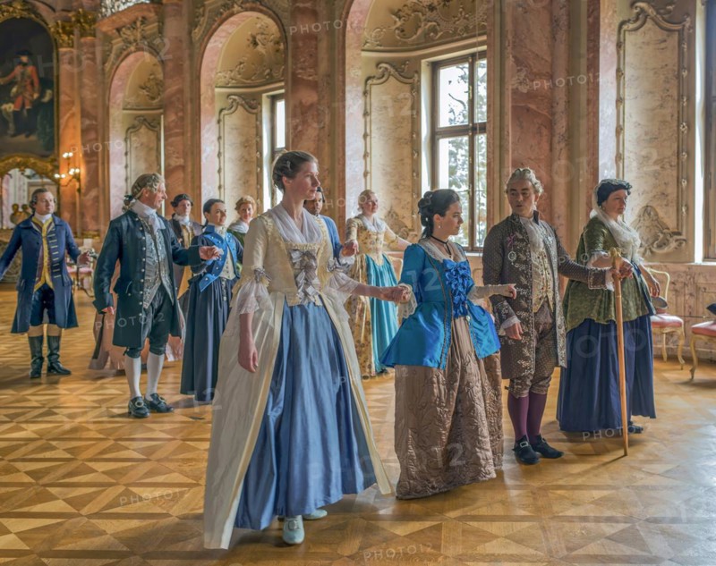 Baroque Days Historical Costumes Dance Ballroom Bueckeburg Castle Schaumburg Lower Saxony Germany