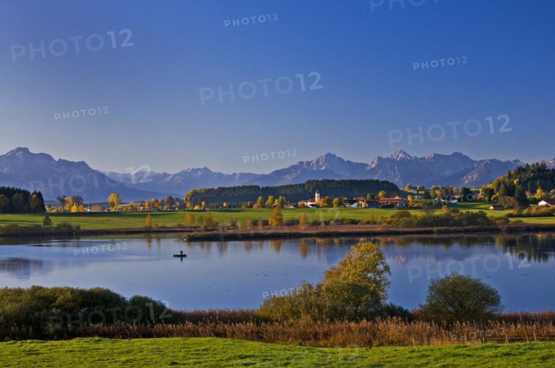Haslacher See near Bernbeuren in Ostallgaeu
