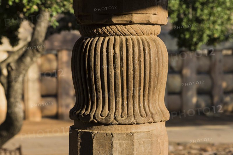 Detailed carving of Temple 17 pillars