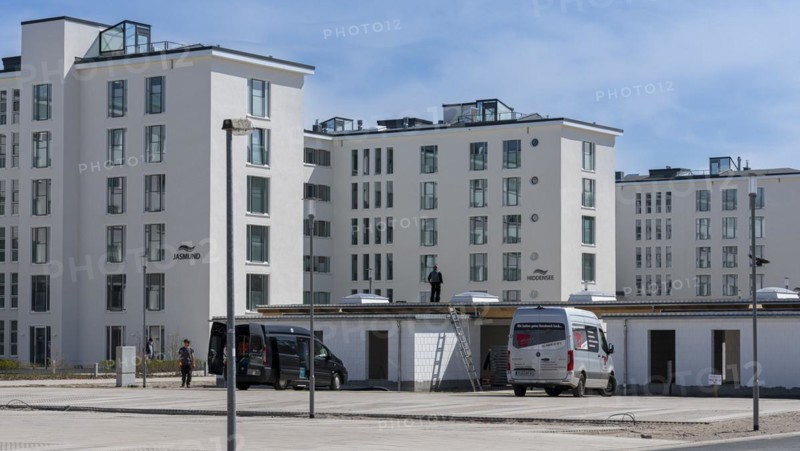 Old and modernised blocks of houses in Prora