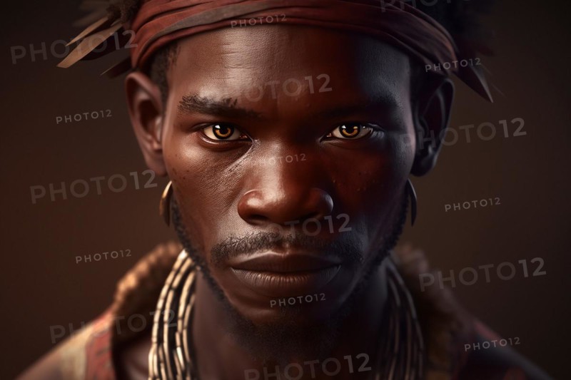 Portrait of Dogon tribe man