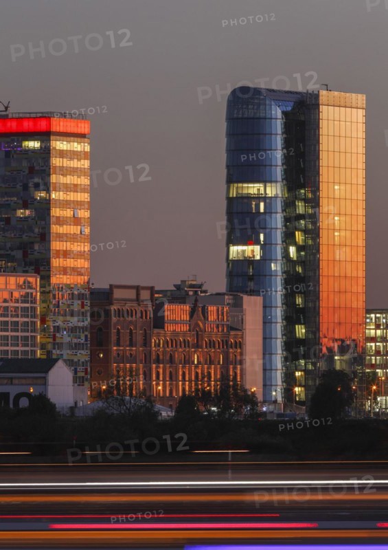 Modern Architecture at the Media Harbour at dawn