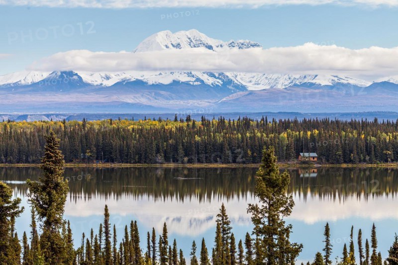 Chitina overlooking the Wrangell Mountains