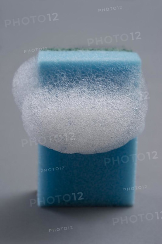 A cleaning sponge with foam