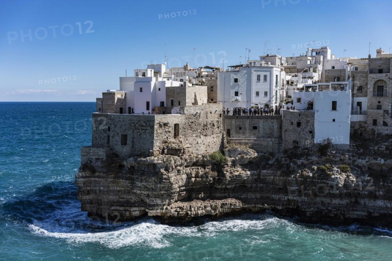 Village on cliff