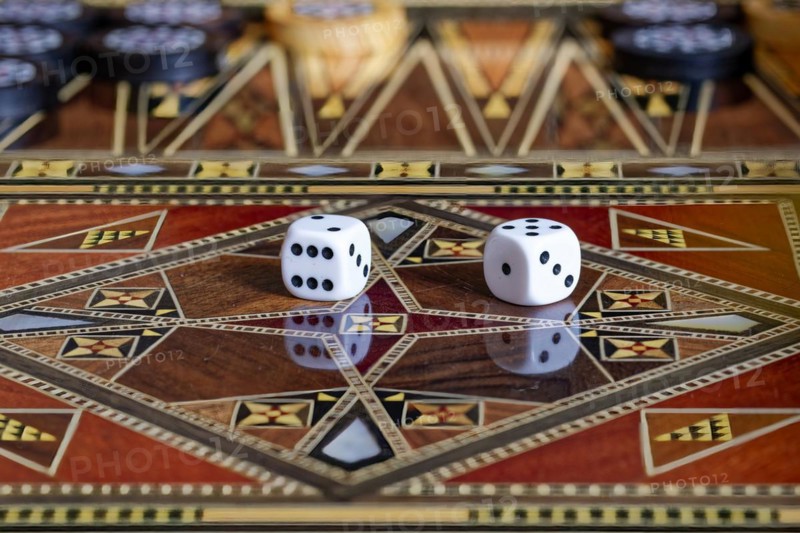Wooden Chess Backgammon Game