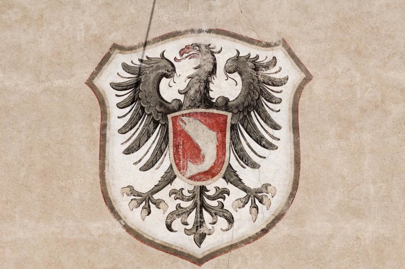 Town coat of arms on the Obertorturm