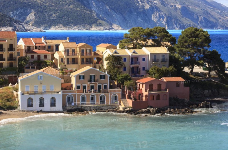 Assos village between two bays