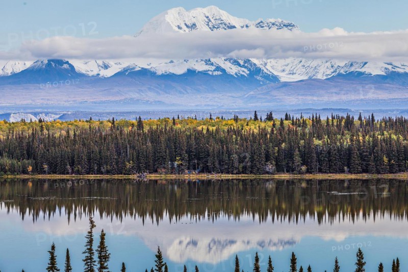 Chitina overlooking the Wrangell Mountains