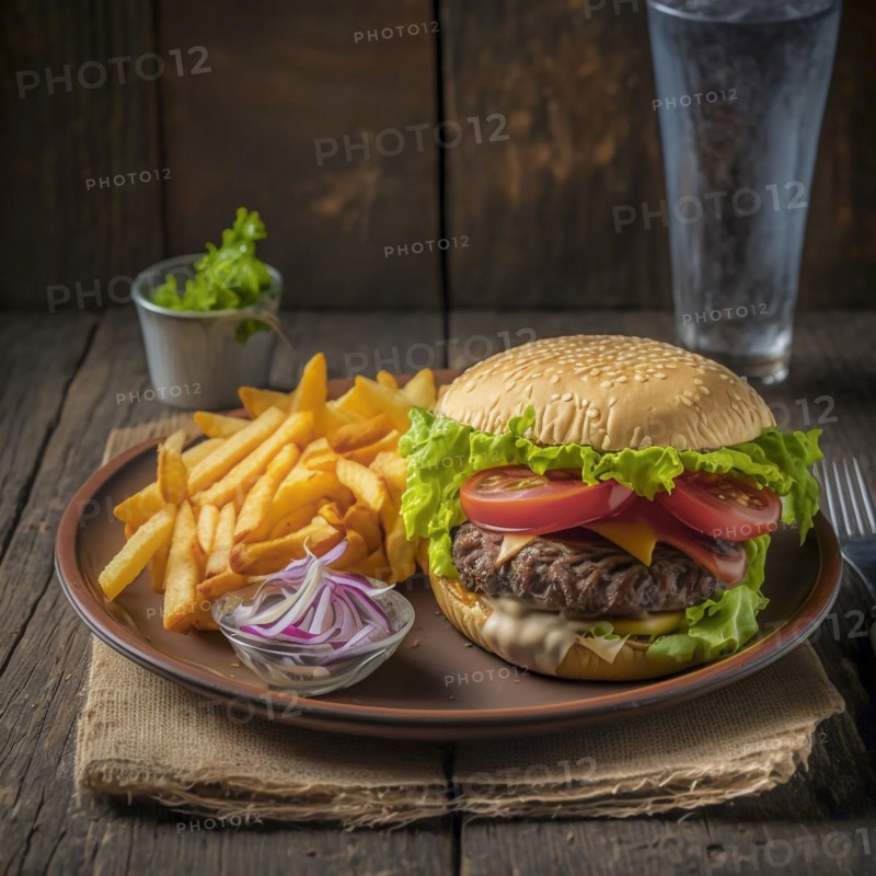 Hamburger with cheese