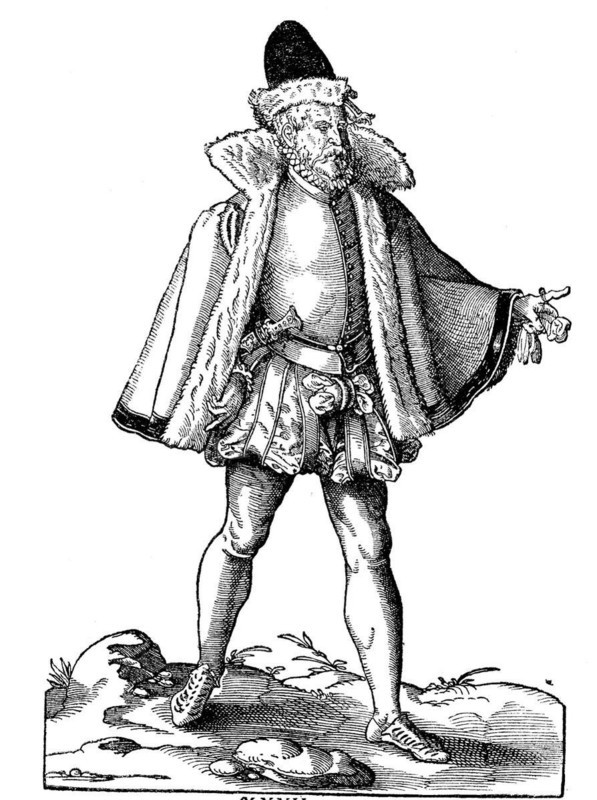 Clothes and costumes of the respectable citizens and merchants in Meissen