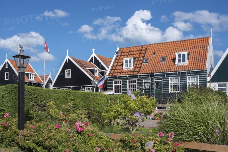 Characteristic village scene in Kerkbuurt Street