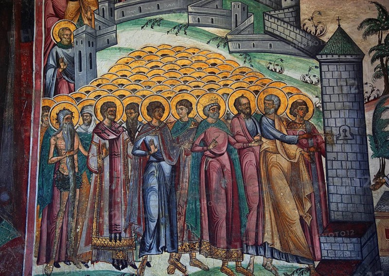 Murals in Horezu Monastery