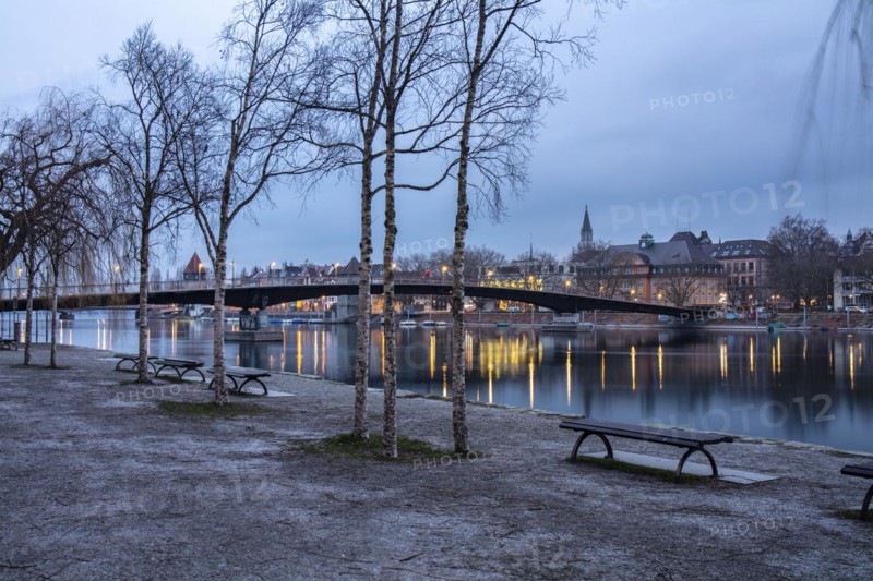 Bicycle bridge over the Konstanz funnel