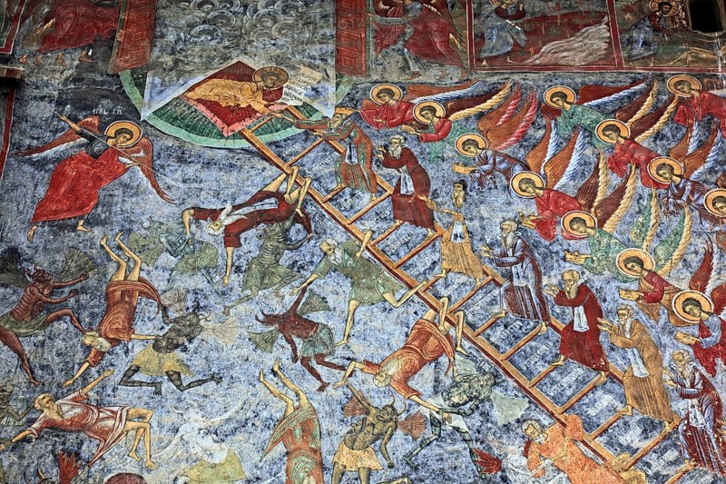 Fresco painting Ladder to Heaven
