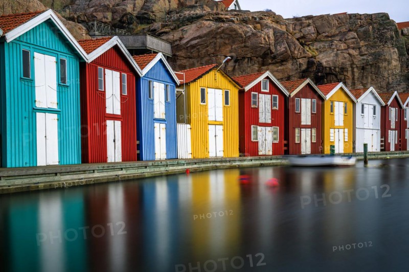 Small colourful fishermens houses