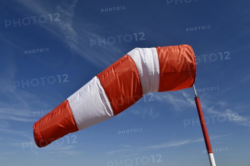 Wind vane during storm