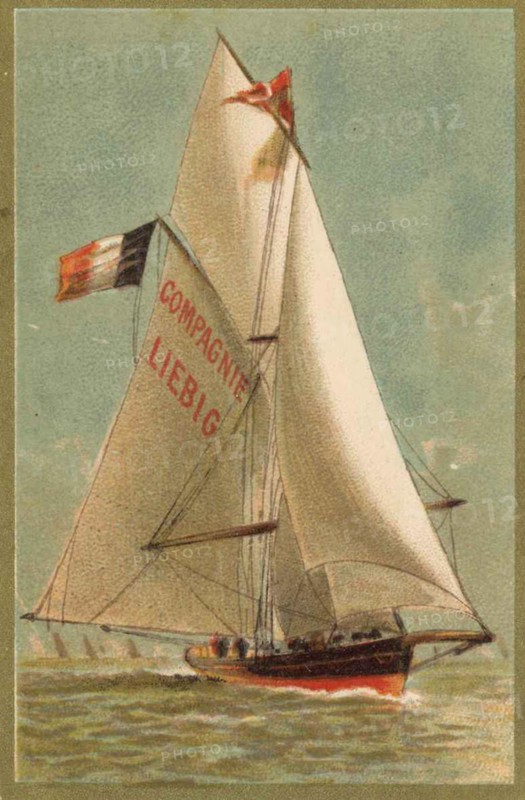 Picture series sailing ships under German flag