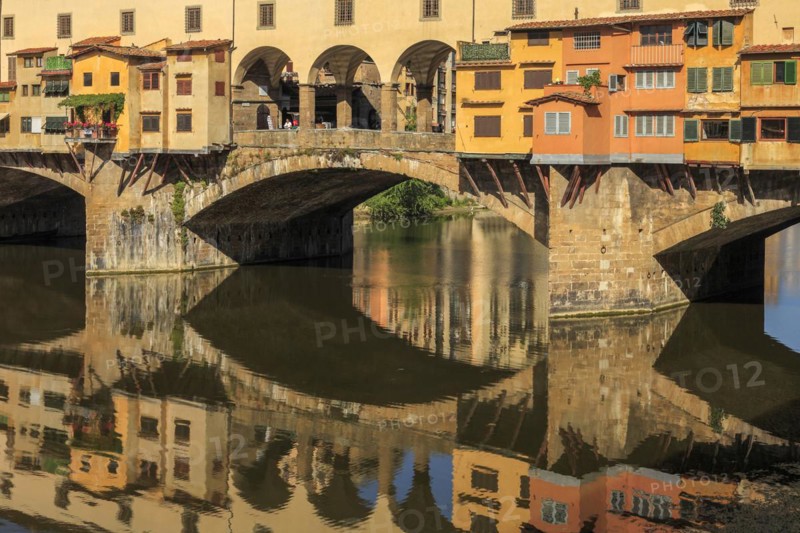 Reflection of the Ponte Vecchio in the Arno