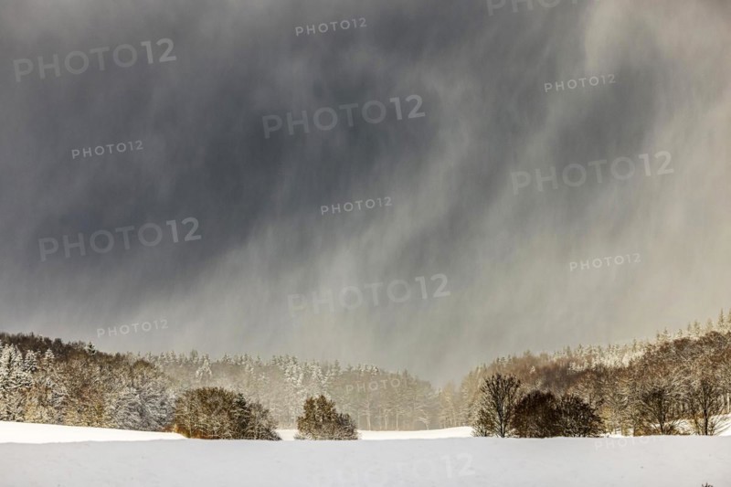 Winter landscape in the Swabian Alb