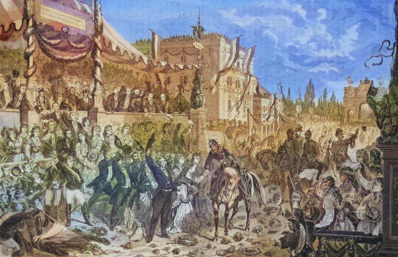 The Victorious Entry of the Bavarian Troops into Munich on 16 July 1871