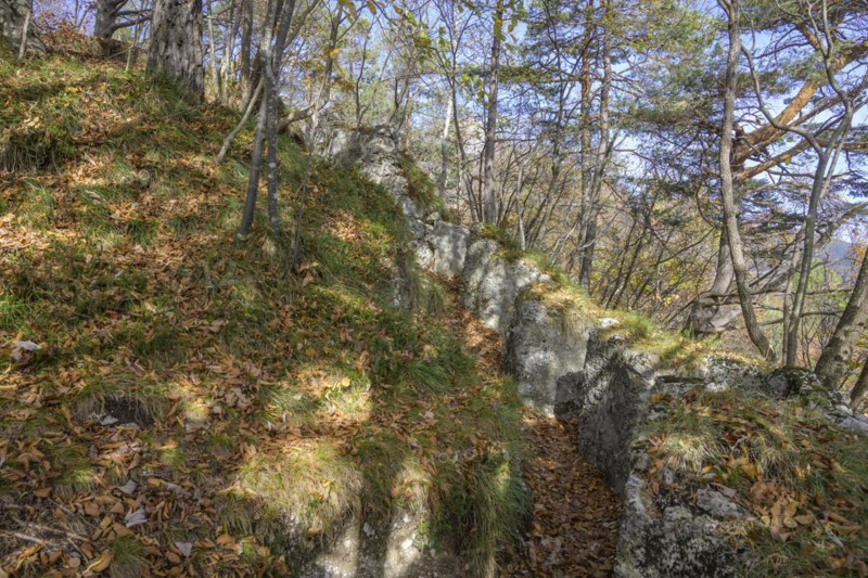 World War I fortification at Doss Corno