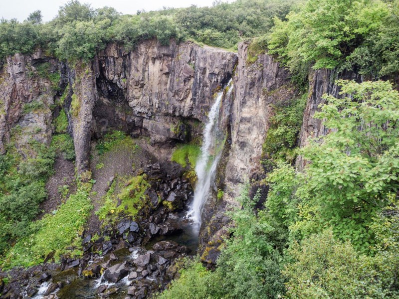 Hundafoss Waterfall
