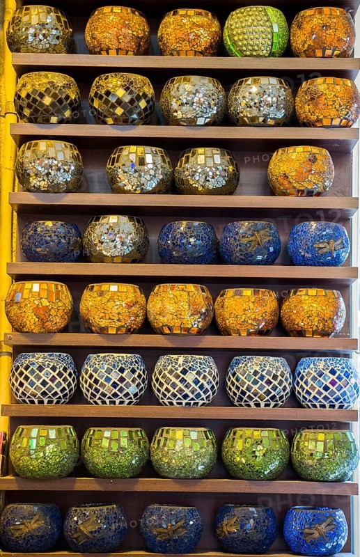 Colorful Ottoman style Mosaic lamps
