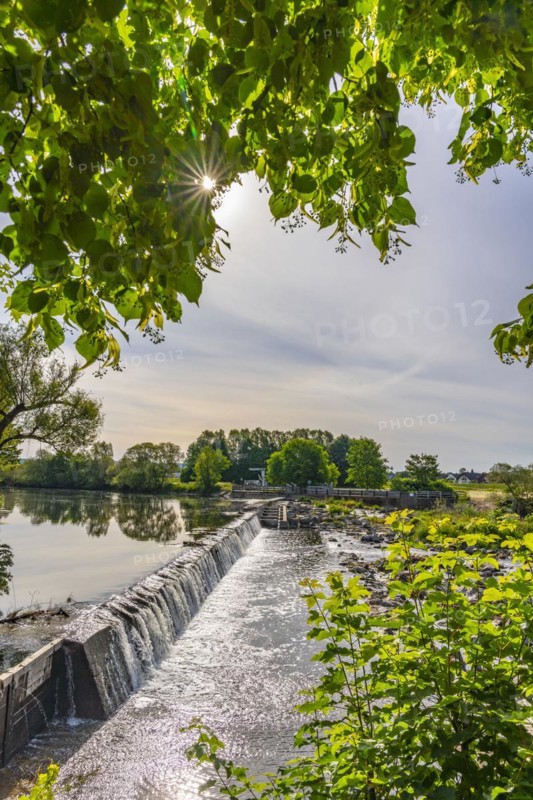 The Siegburg Weir in the River Sieg