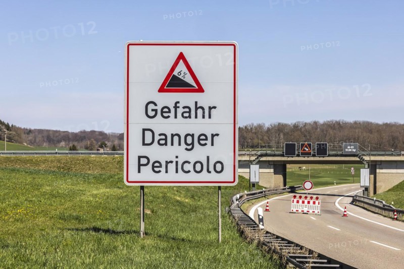 Roadblock on the motorway