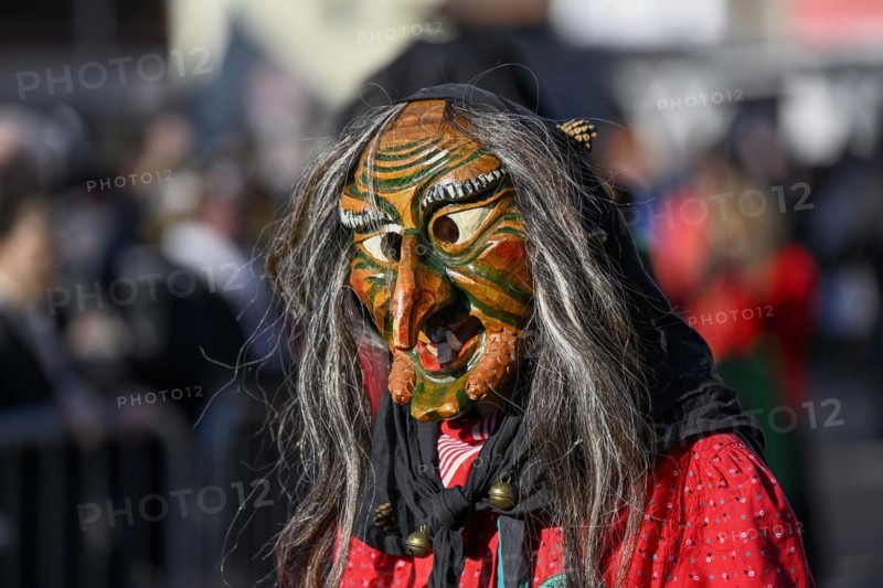 Narrenzunft Moorwaldhexen from Oedsbach at the big carnival procession