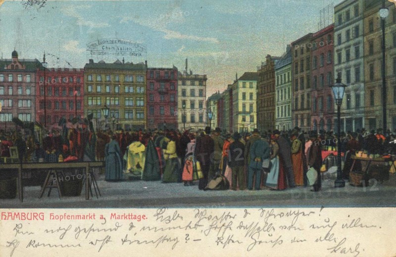 The hop market on market day