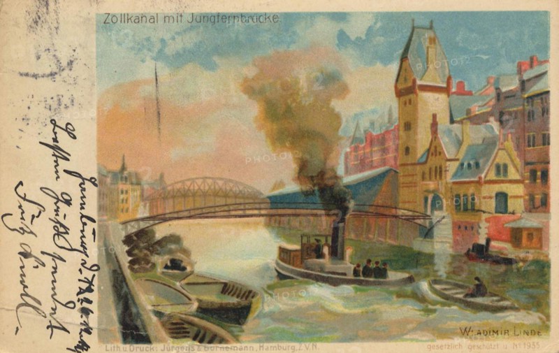 Zollkanal with Jungfernbruecke