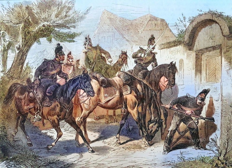 Patrol of Bavarian Chevauxlegers
