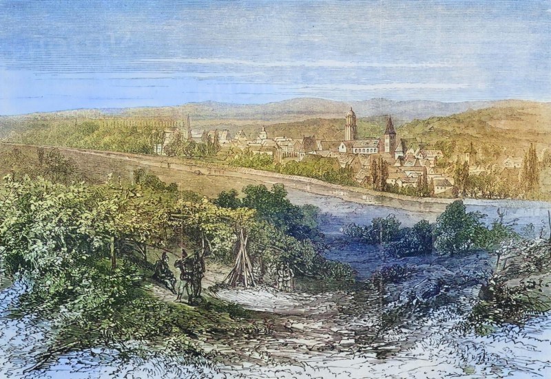 View of Weissenburg Fortress in Alsace