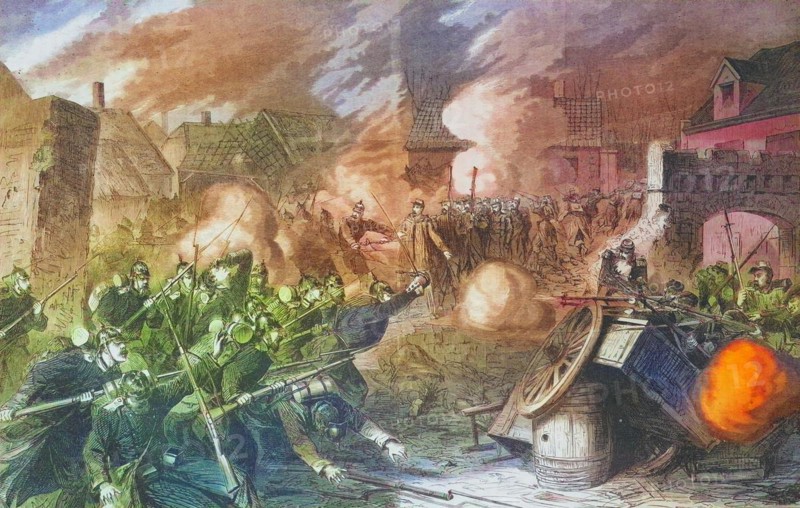 Taking of Pont Noyelles in the battle at Querrienx