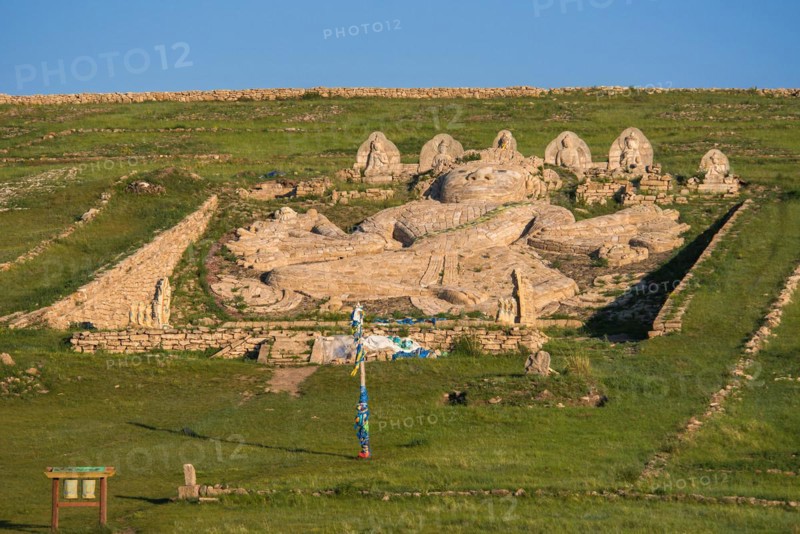 Big Buddha on the hill. Dornod Province. Mongolia