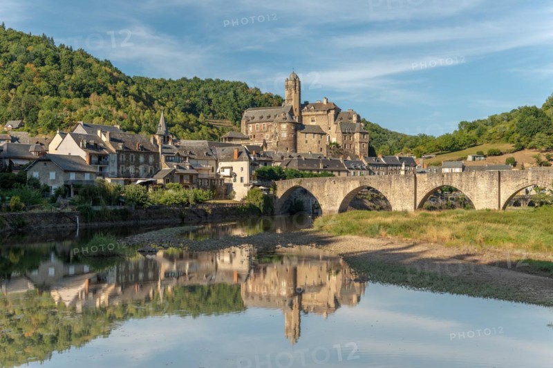 The village of Estaing with its castle is one of the most beautiful villages in France. Occitania