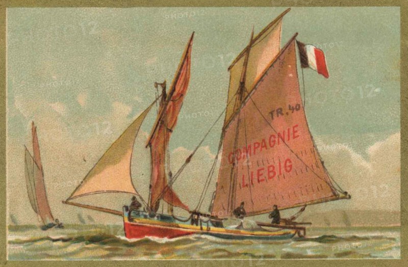 Picture series sailing ships under German flag