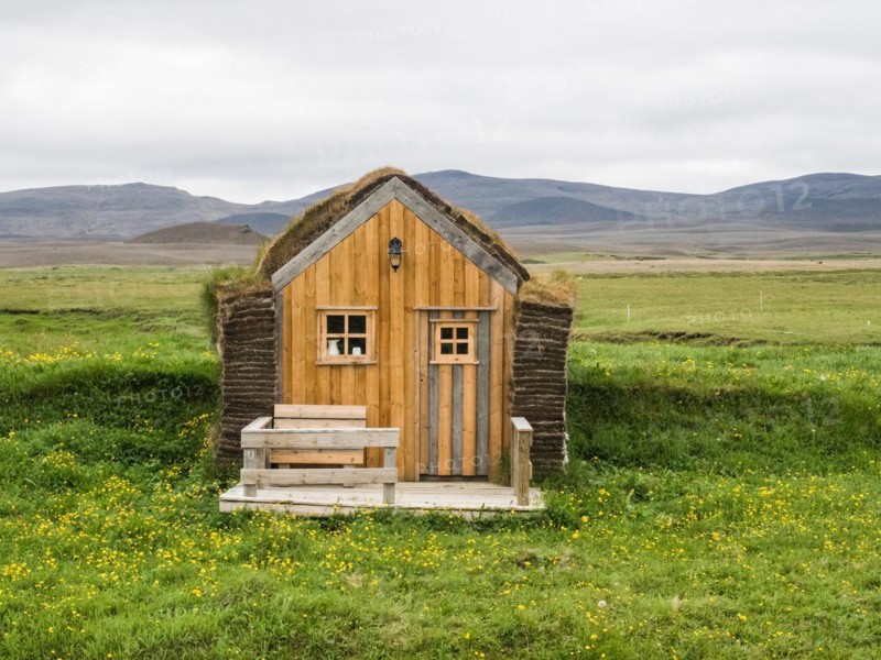 Small sod house
