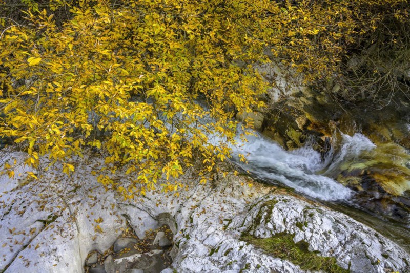 Stream with marble rocks above the Gilfenklamm gorge