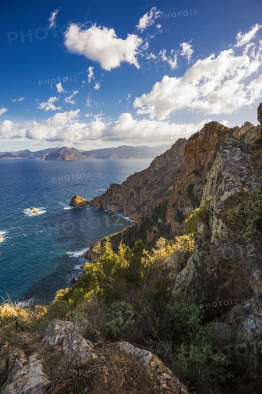 Red granite rocks