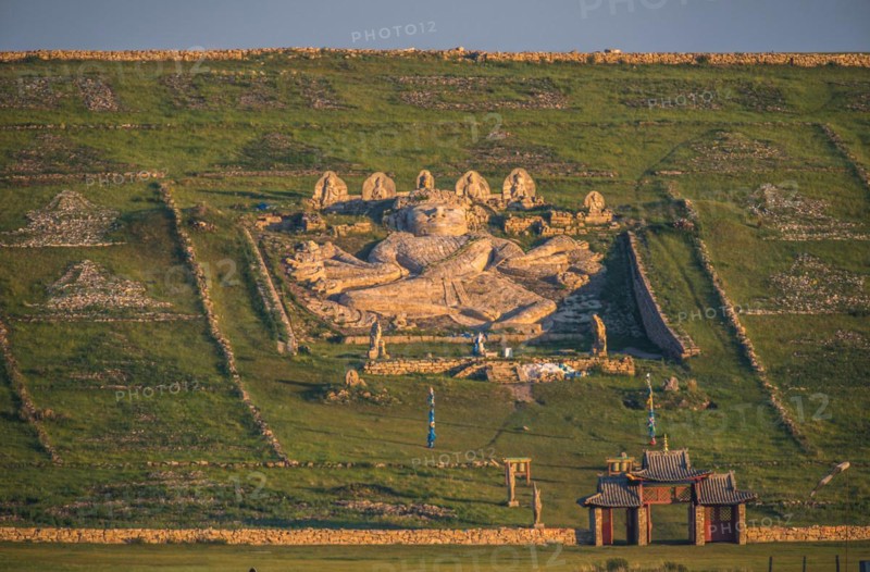 Big Buddha on the hill. Dornod Province. Mongolia