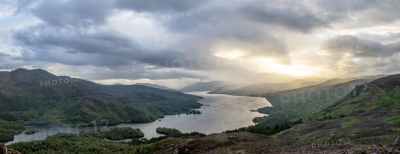 View over Loch Katrine from Ben Aan