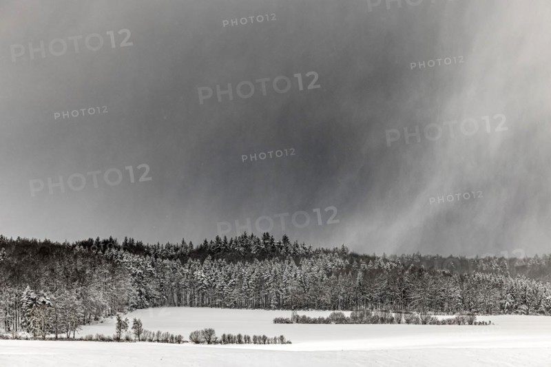 Winter landscape in the Swabian Alb